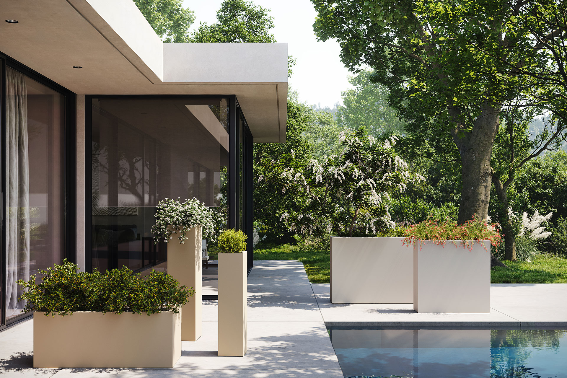 Wall 80x25x80 - Vondom Lonci in korita