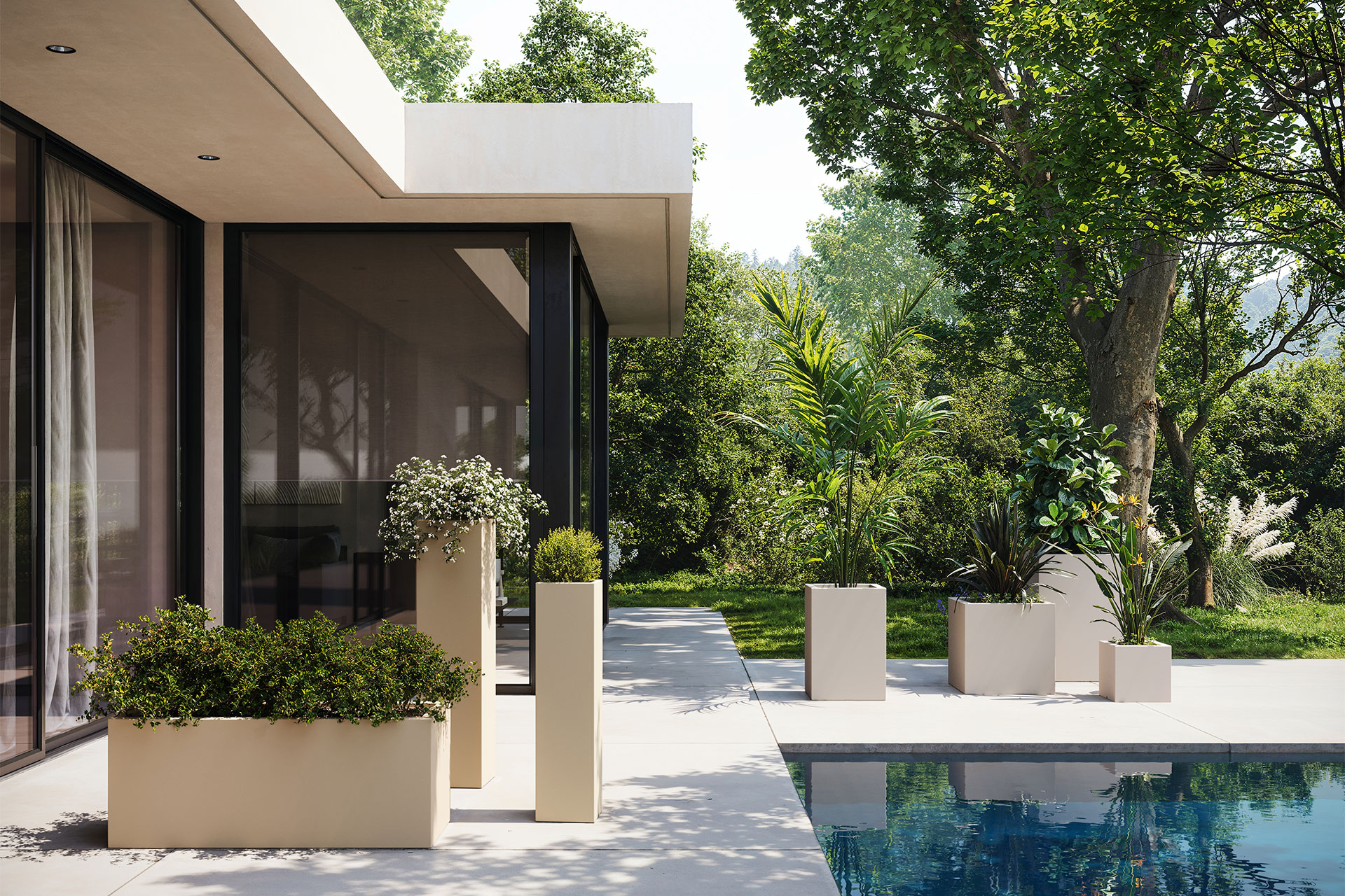 Conic Jardiniere lonec 80x30x30 - Vondom Lonci in korita