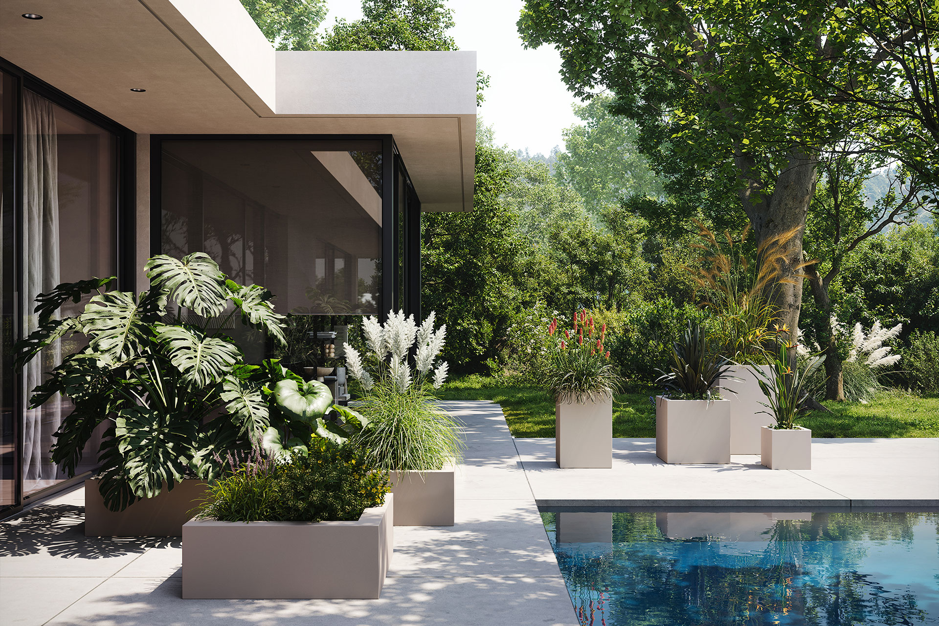 Land 120x120x30 - Vondom Lonci in korita