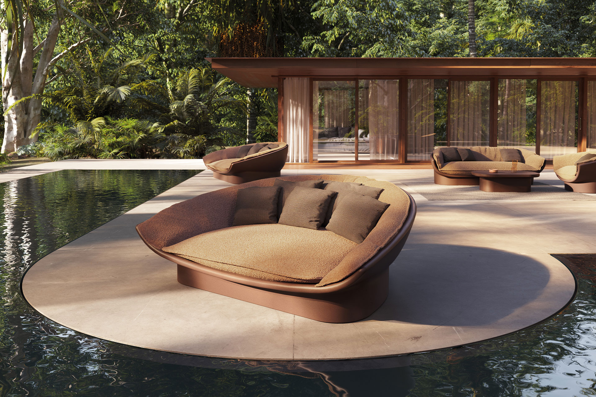 Luna daybed - Vondom Zofe in lounge sestavi