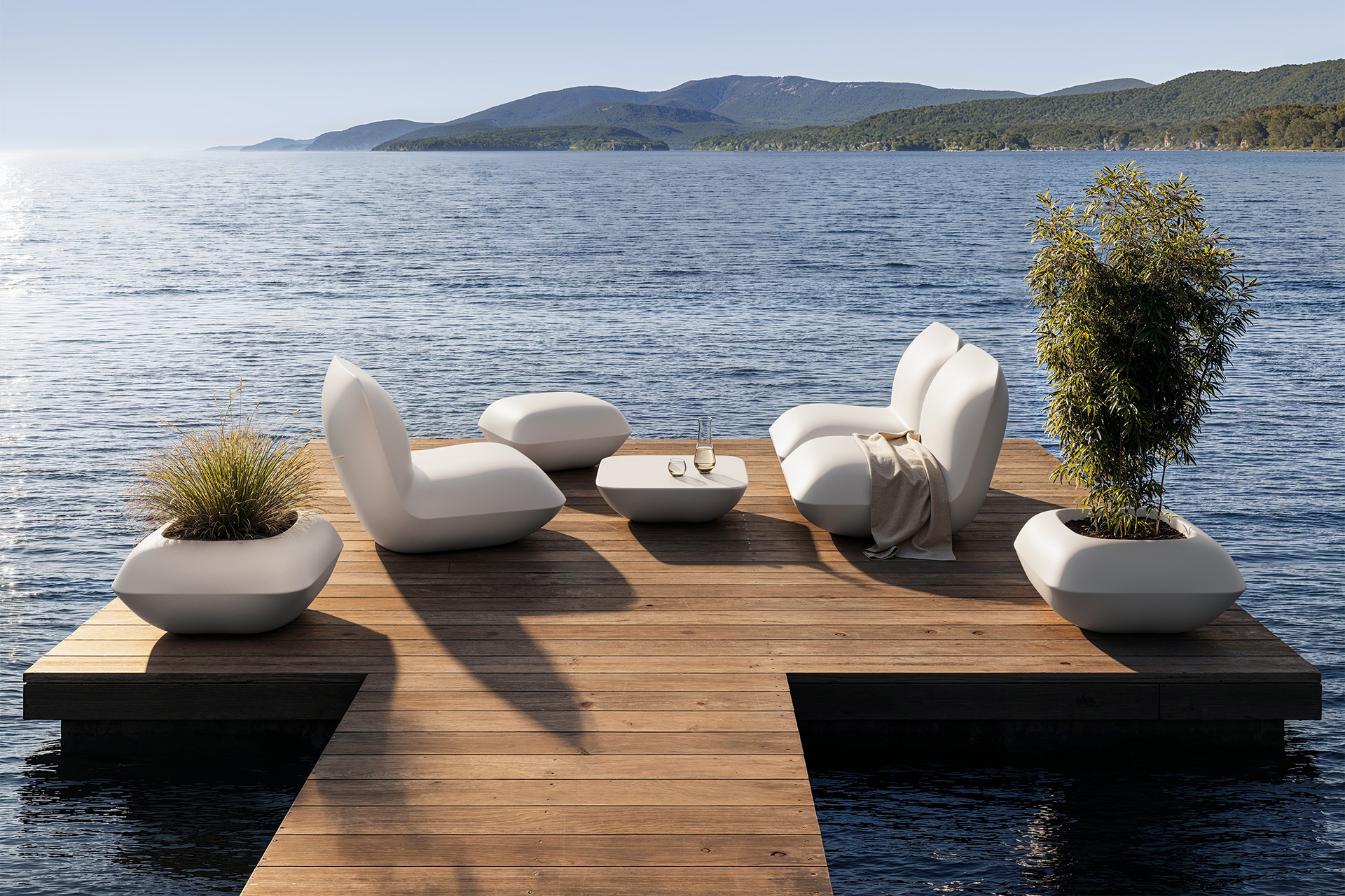 Pillow otoman - Vondom Barski stoli in tabureji