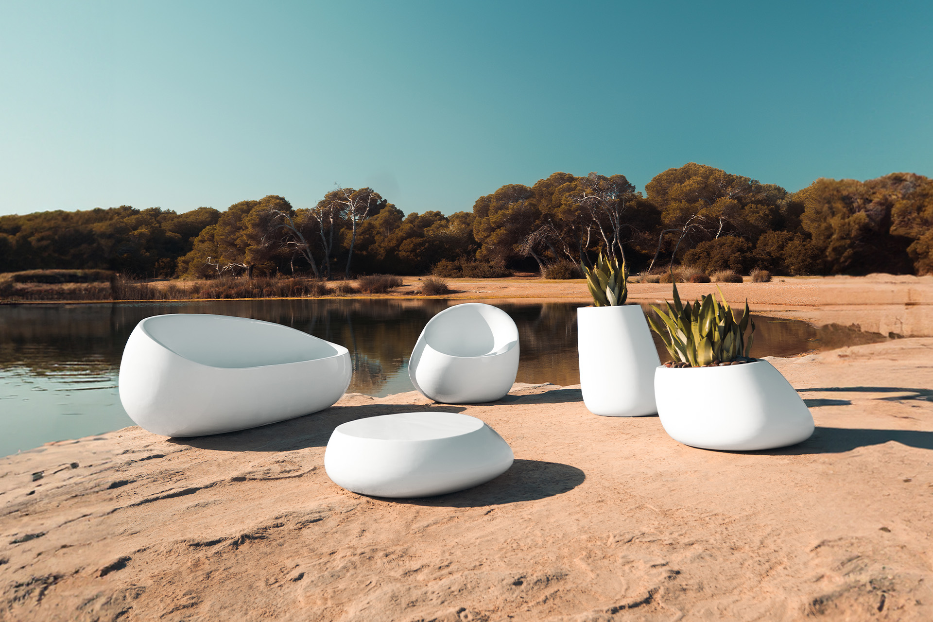 Stone Sofa - Vondom Zofe in lounge sestavi