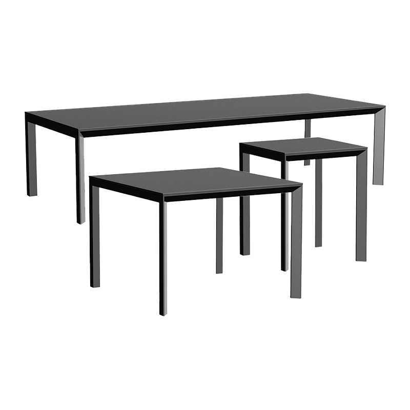 Frame aluminium dining table