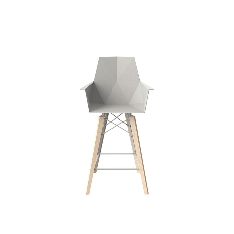 FAZ WOOD COUNTER STOOL WITH ARMS