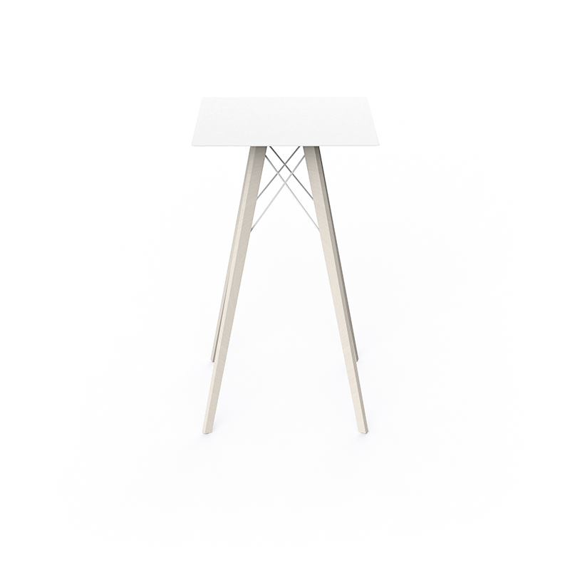 Mesa cuadrada Faz Wood lounge table. Vondom