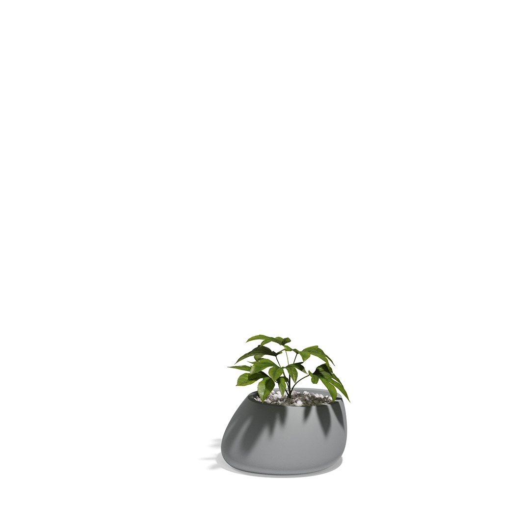 11 Vondom Stone Planter Stefano Giovannoni 55008A Gray 