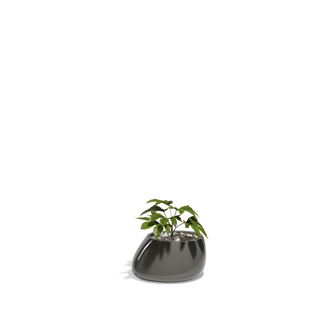 27 Vondom Stone Planter Stefano Giovannoni 55008F Anthracite Lacquered 