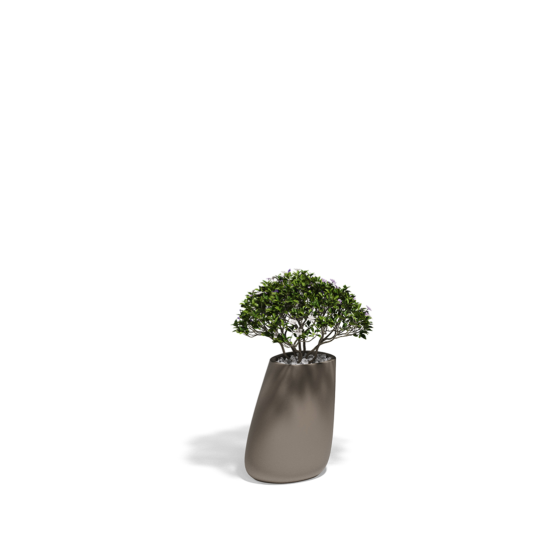 03 Vondom Stone Planter Stefano Giovannoni 55009A Tortora 