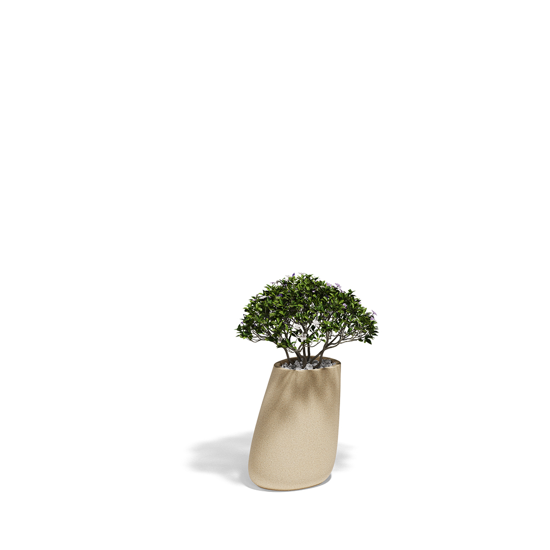 15 Vondom Stone Planter Stefano Giovannoni 55009A Granite Effect Cream 