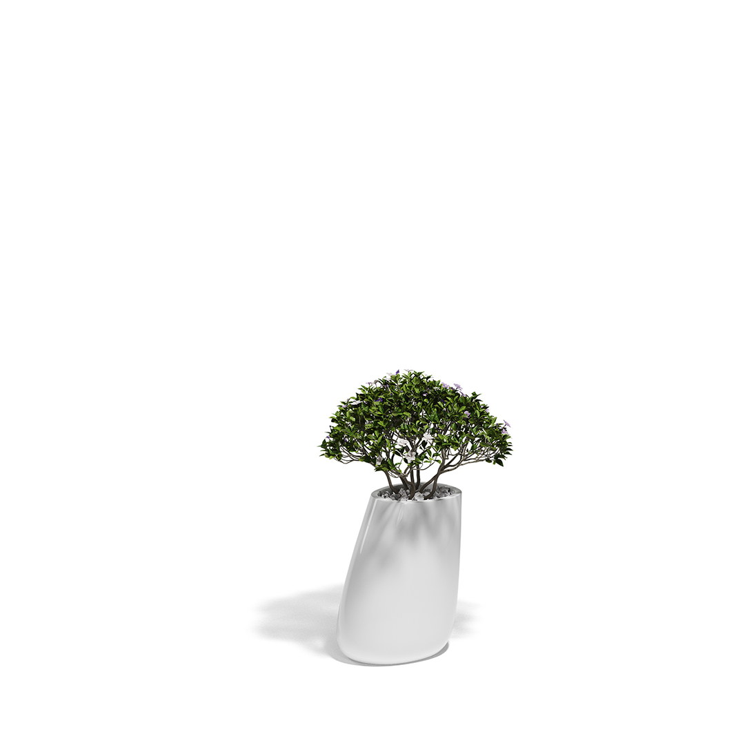 16 Vondom Stone Planter Stefano Giovannoni 55009F White Lacquered 