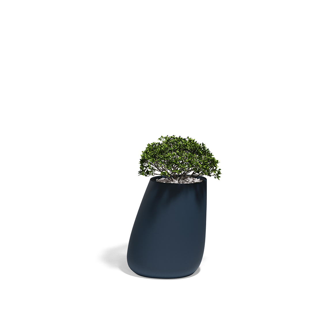 10 Vondom Stone Planter Stefano Giovannoni 55010A Blue 
