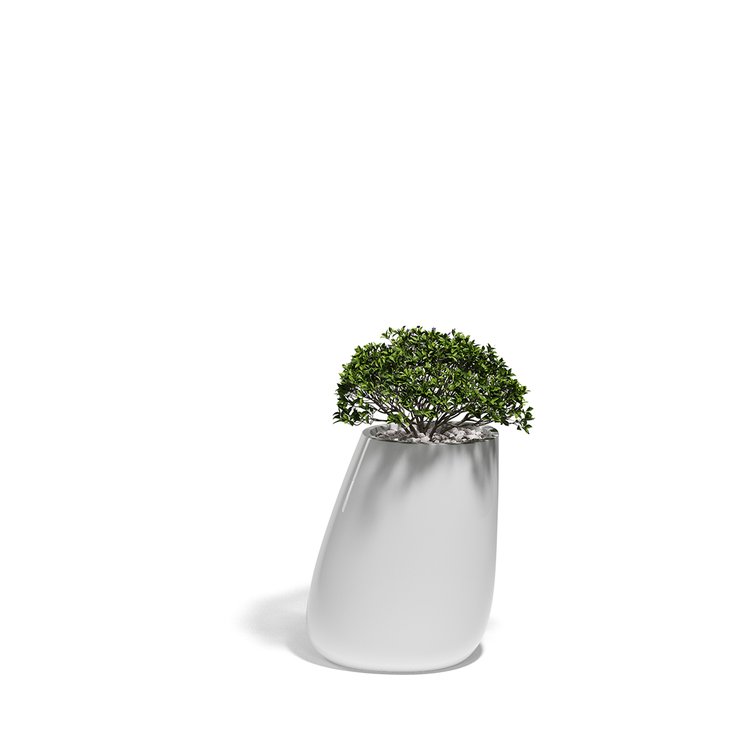 16 Vondom Stone Planter Stefano Giovannoni 55010F White Lacquered 