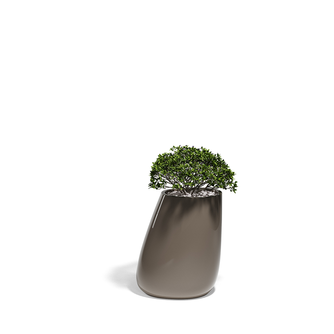 18 Vondom Stone Planter Stefano Giovannoni 55010F Tortora Lacquered 