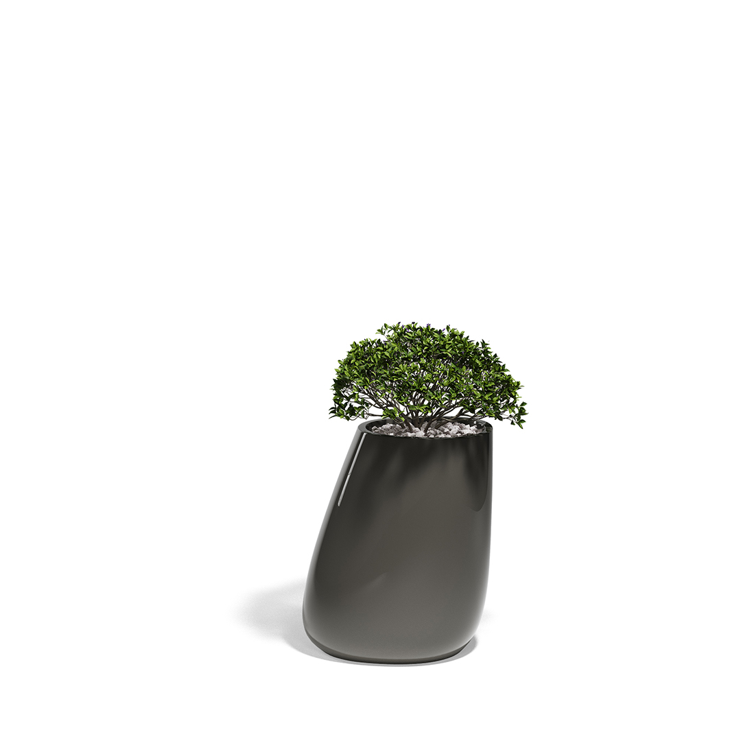 27 Vondom Stone Planter Stefano Giovannoni 55010F Anthracite Lacquered 