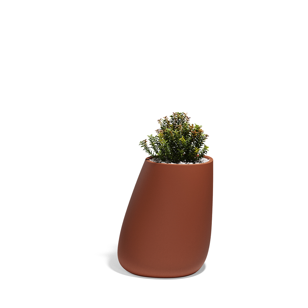 06 Vondom Stone Planter Stefano Giovannoni 55011A Clay 