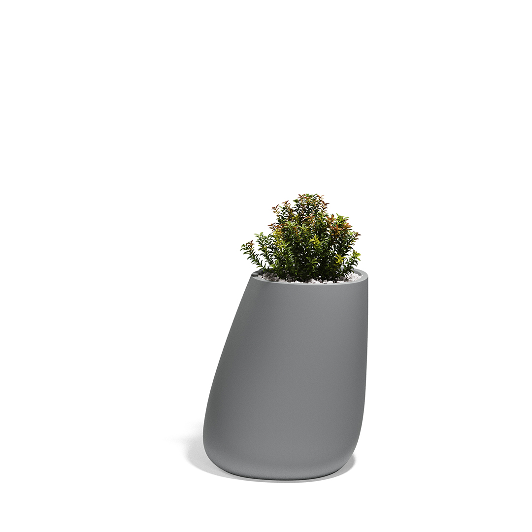 11 Vondom Stone Planter Stefano Giovannoni 55011A Gray 