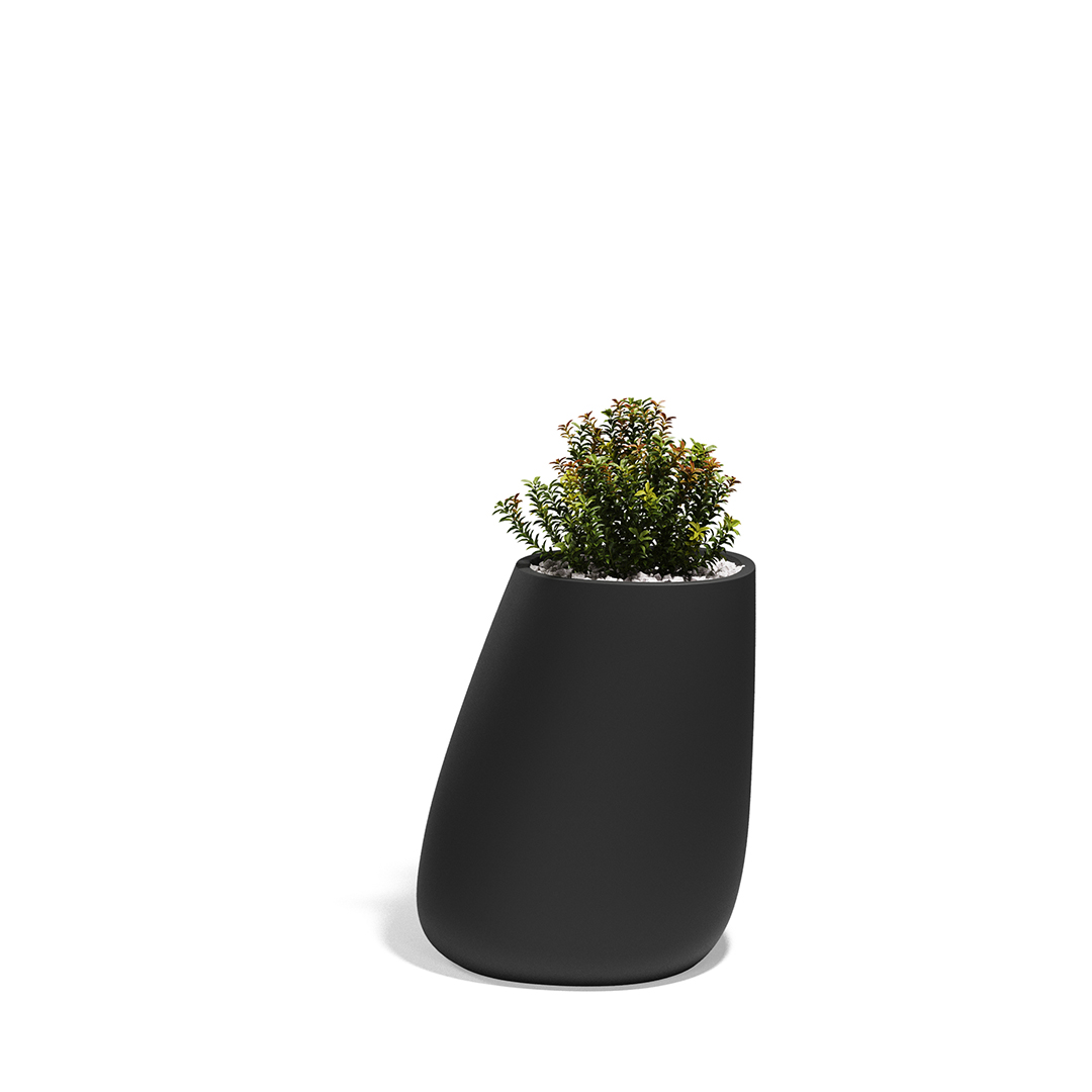 13 Vondom Stone Planter Stefano Giovannoni 55011A Black 