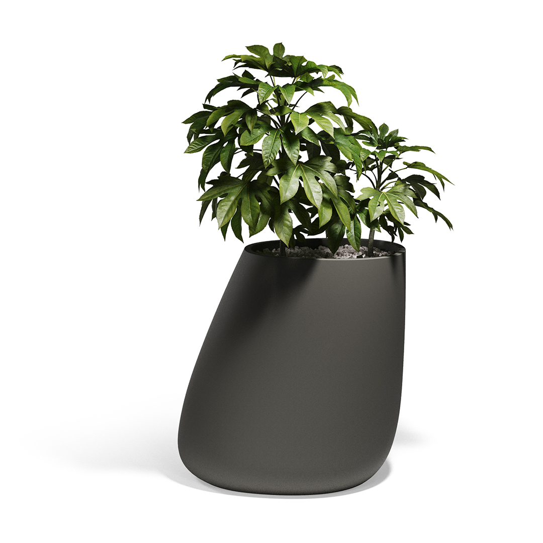 12 Vondom Stone Planter Stefano Giovannoni 55012A Anthracite 