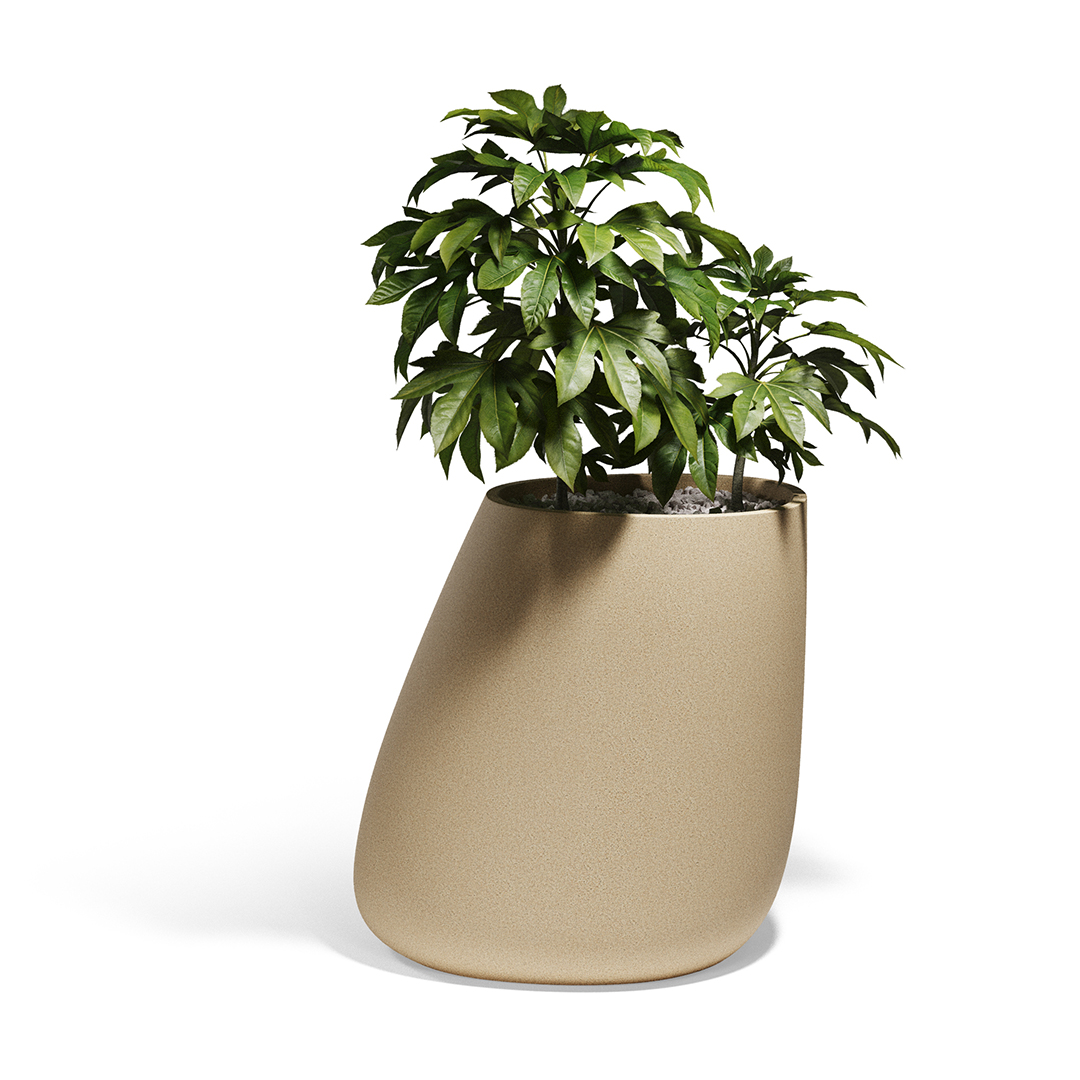 15 Vondom Stone Planter Stefano Giovannoni 55012A Granite Effect Cream 
