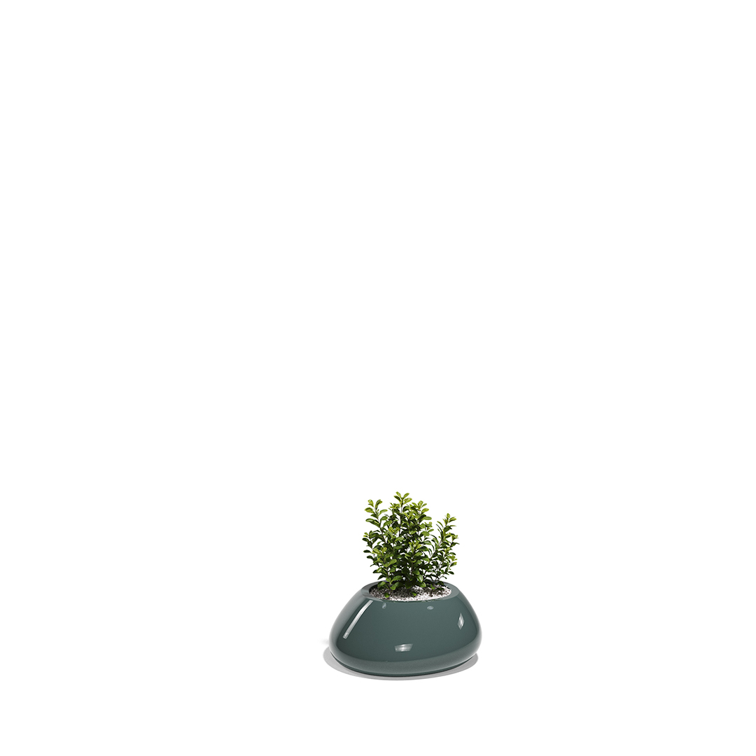 24 Vondom Stone Planter Stefano Giovannoni 55028F Green Lacquered 