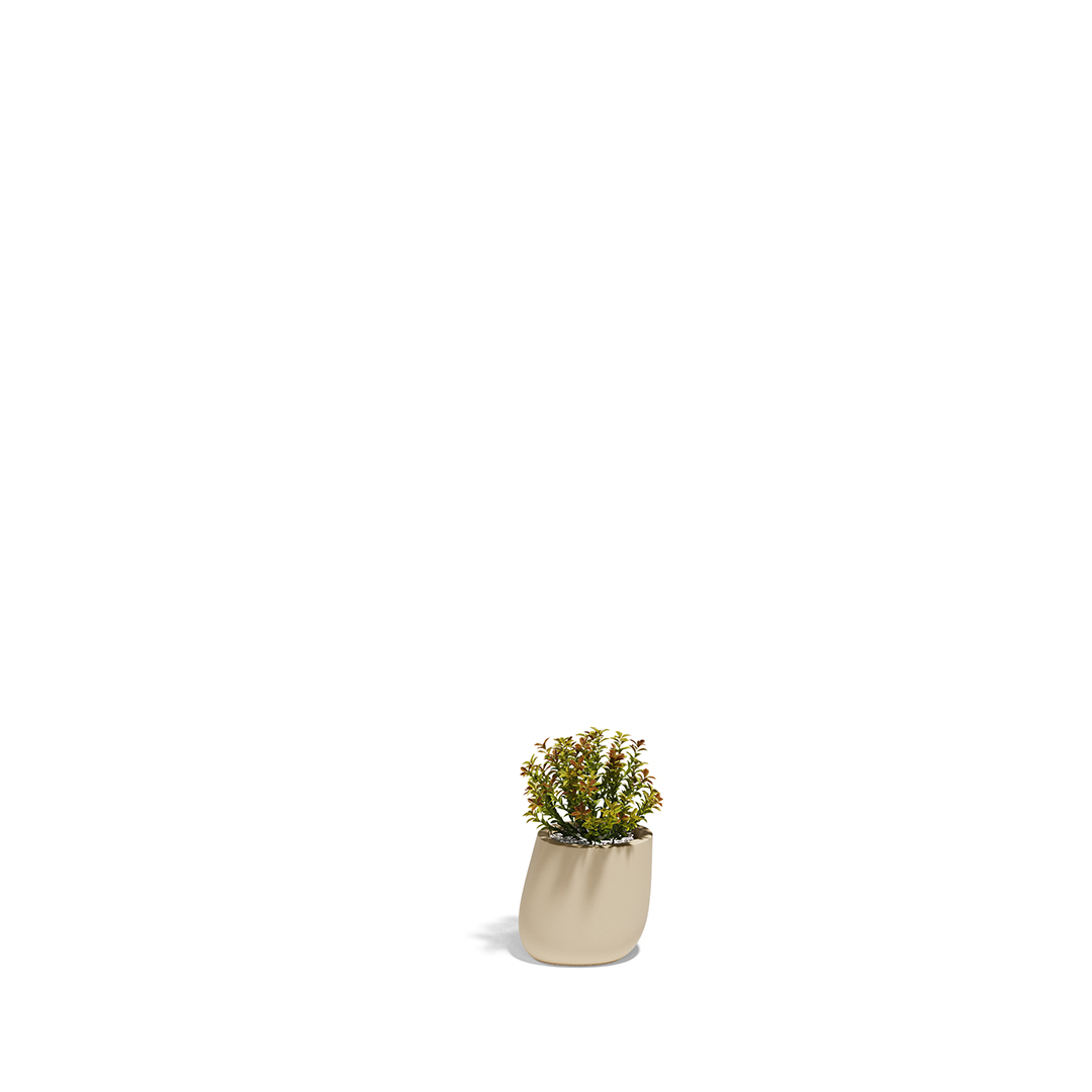 04 Vondom Stone Planter Stefano Giovannoni 55029A Cream 