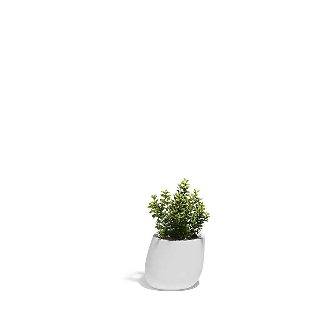 02 Vondom Stone Planter Stefano Giovannoni 55030A White 