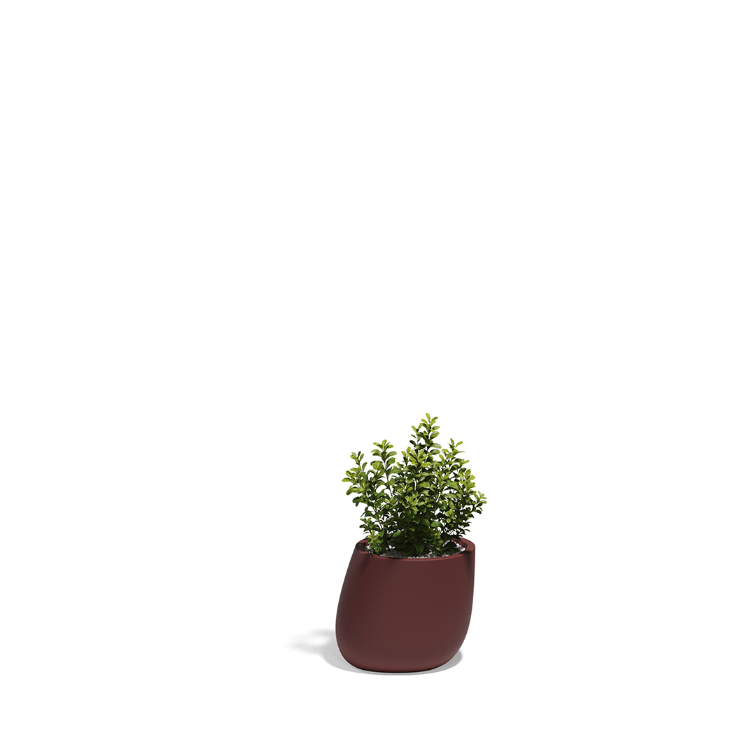 07 Vondom Stone Planter Stefano Giovannoni 55030A Garnet 
