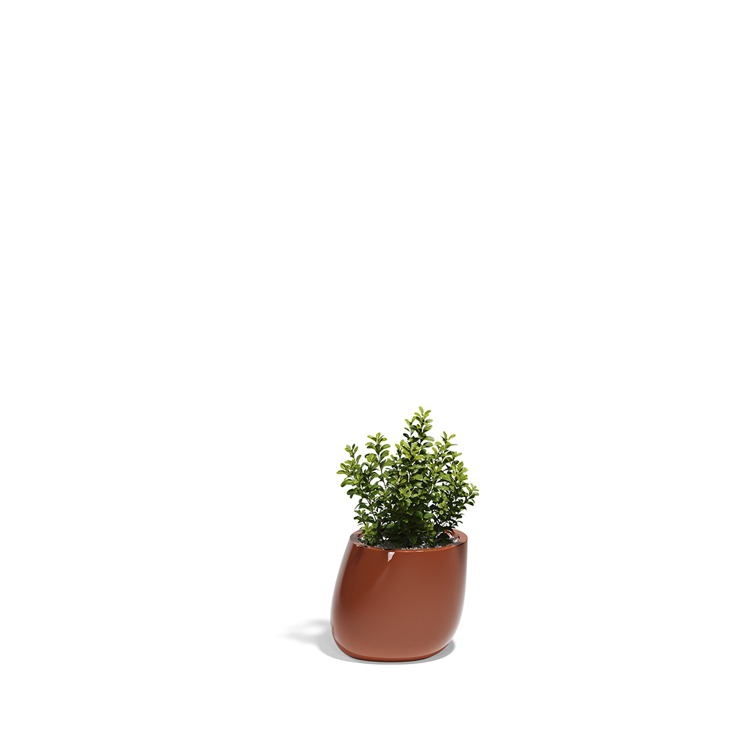 21 Vondom Stone Planter Stefano Giovannoni 55030F Clay Lacquered 