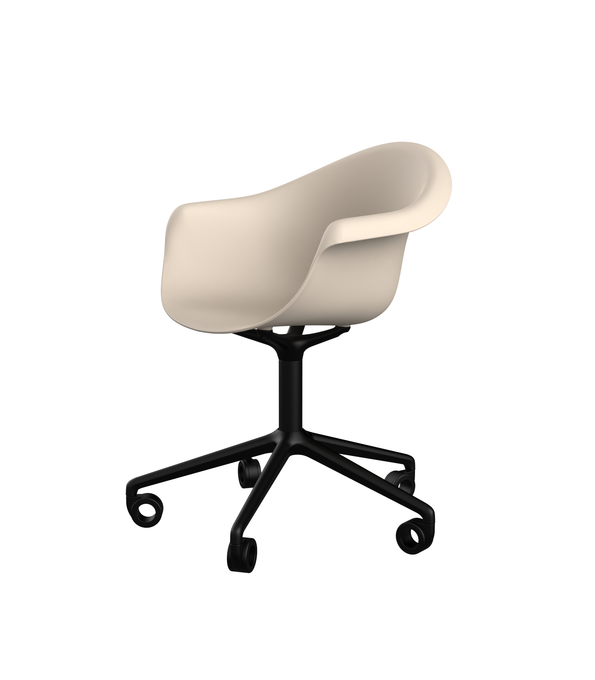 INCASSO SWIVEL ARMCHAIR WITH CASTER