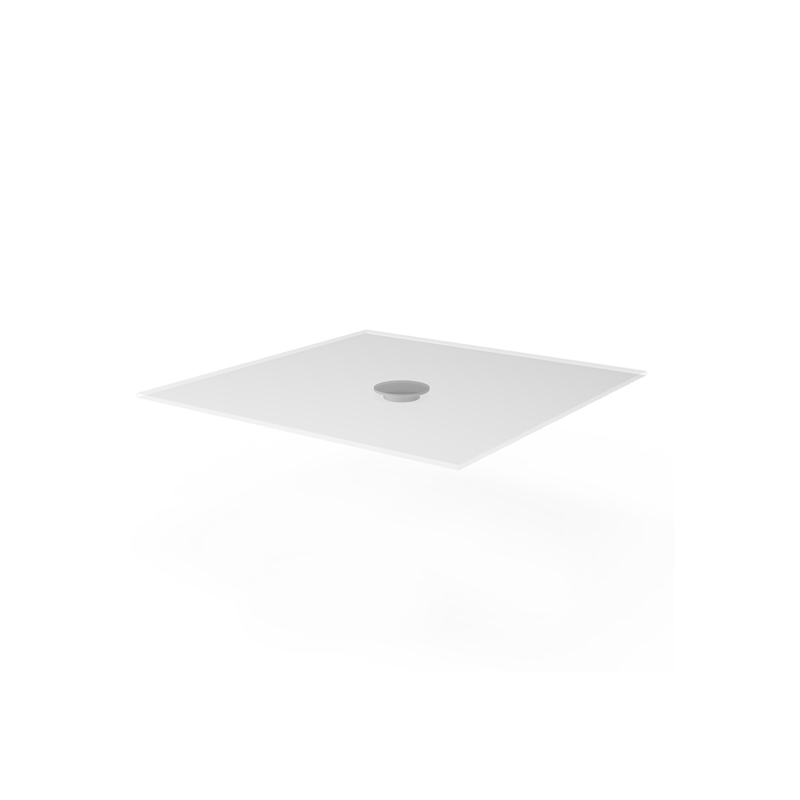 TABLE TOP 100x100 cm glass