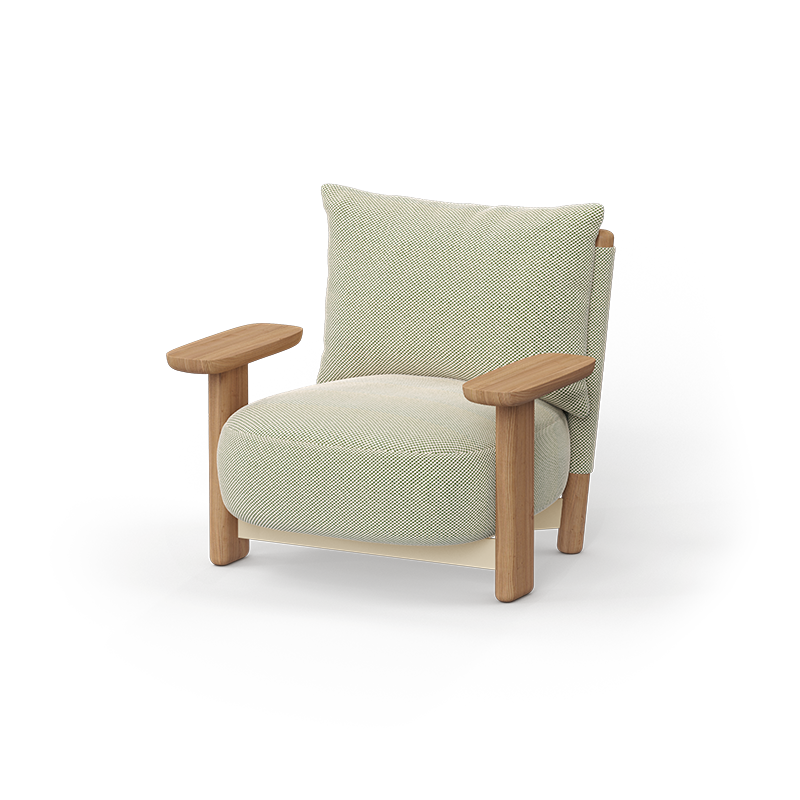 Vondom Milos wood lounge chair Jean Marie Massaud 70001(1) 