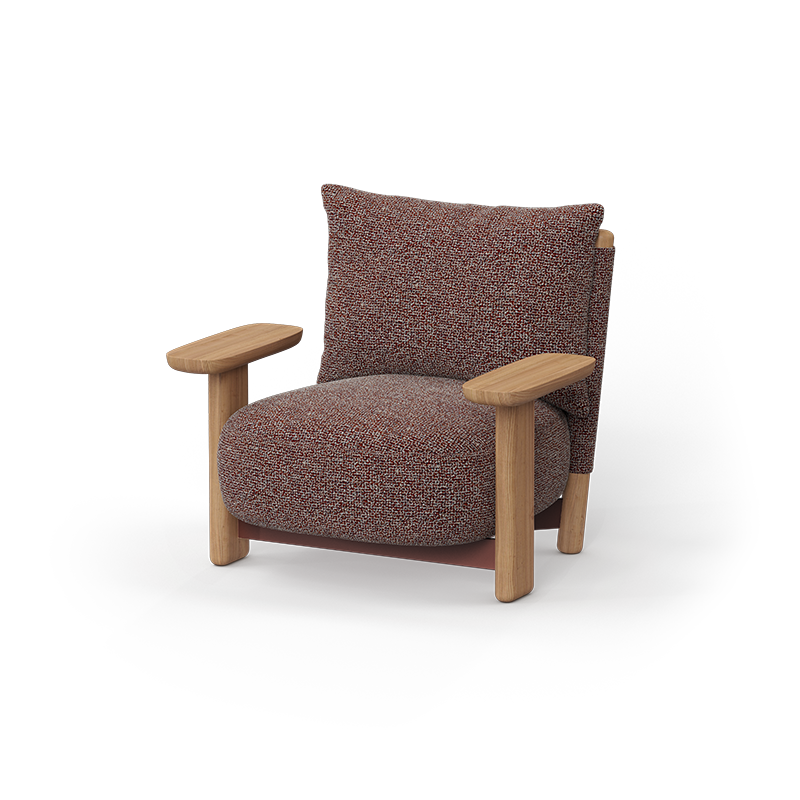 Vondom Milos wood lounge chair Jean Marie Massaud 70001(2) 