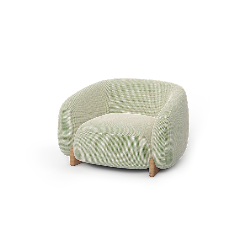 Vondom Milos upholstered lounge chair Jean Marie Massaud 70026(1) 