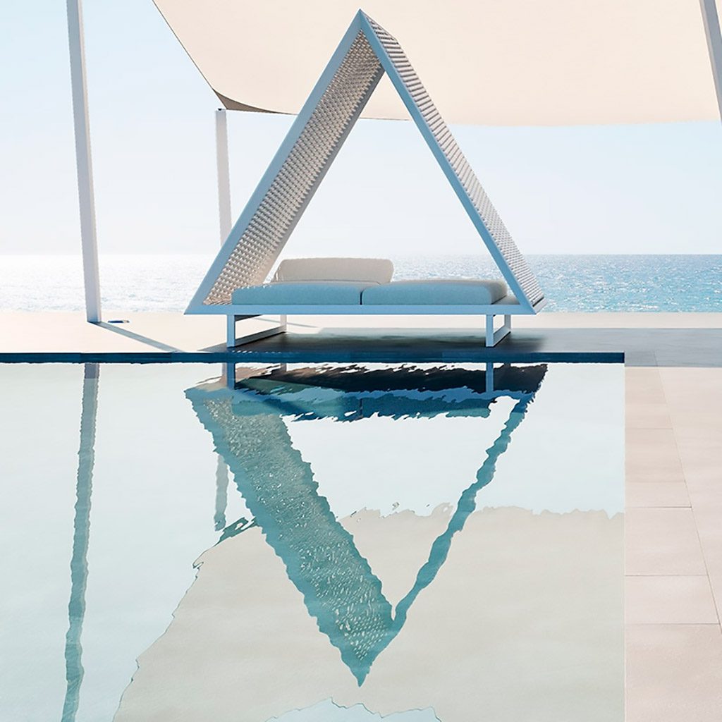 Vineyard Collection design daybed by Vondom