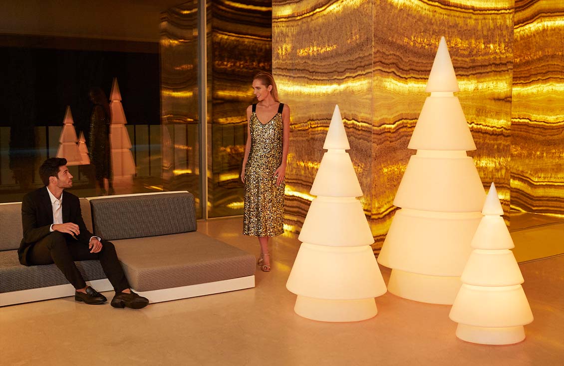 Forest Christmas tree lamp by Ramon Esteve Vondom