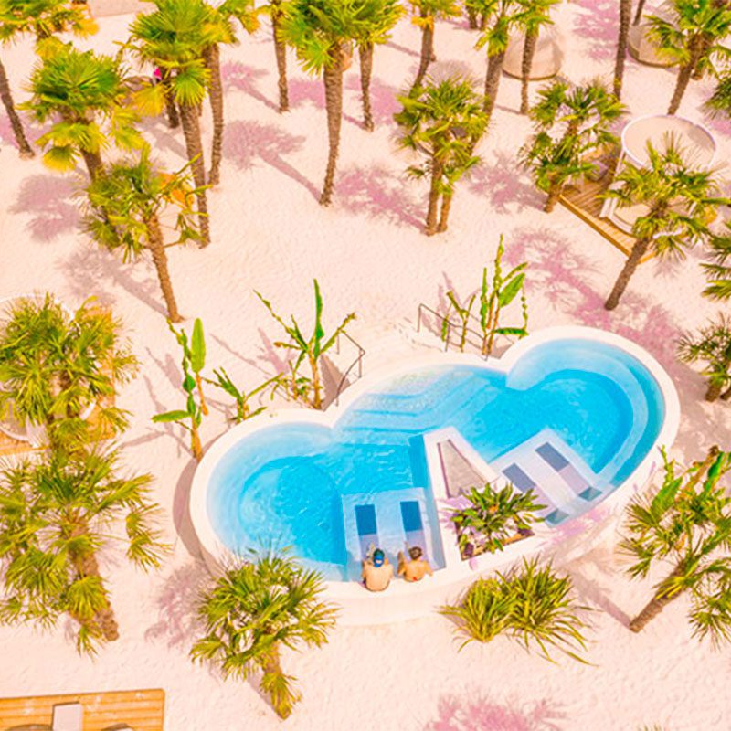 Exclusive outdoor furniture for a waterpark by Vondom