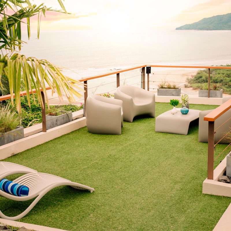 Outdoor furniture Blow armchairs and table, Ibiza sun loungers by Vondom