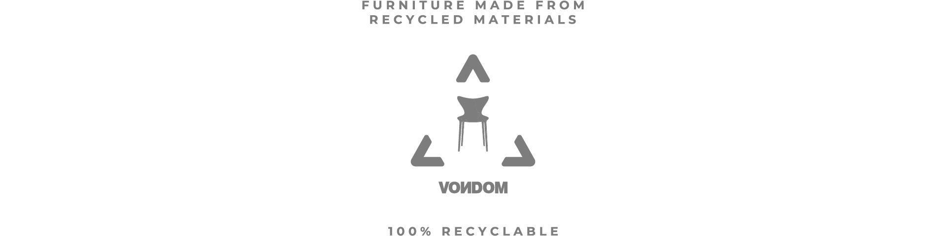 Sustainable furniture Love Revolution by Vondom